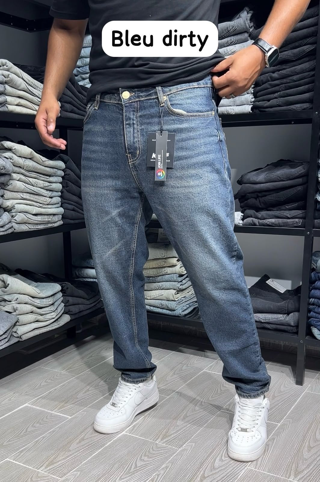 Authentics Men’s Comfort Flex Waist Boyfriend Fit Jeans