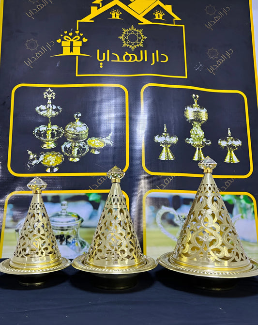 3 طبوقة من نحاس 🇲🇦الخالص صناعة يدوية نقش و زخرفة متقونة