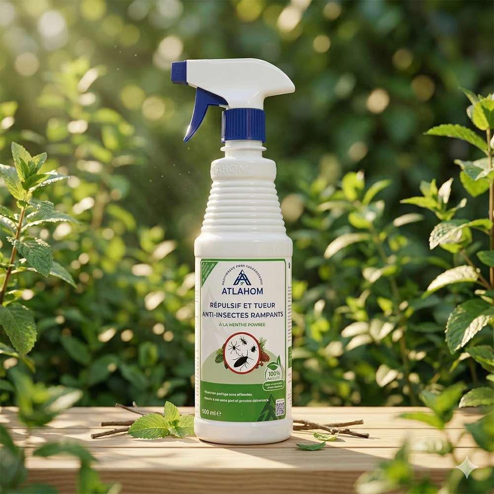 ATLAHOM - طارد ومبيد طبيعي 100% للصراصير وأكتر من +40 حشرة. (500ml)